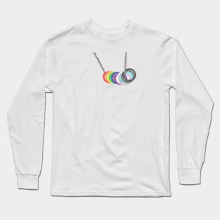 Progress Pride Freedom Rings Long Sleeve T-Shirt